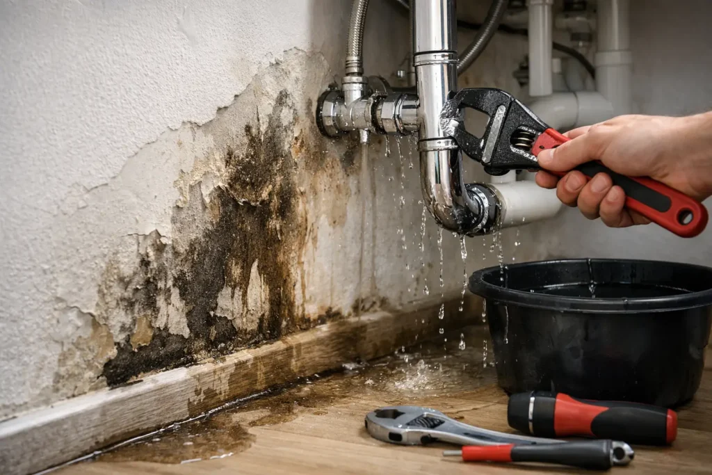 Damp Caused by a Plumbing Leak: What to Do