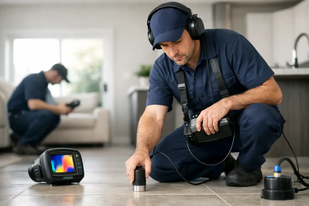 How Professionals Locate Slab Leaks Without Damage